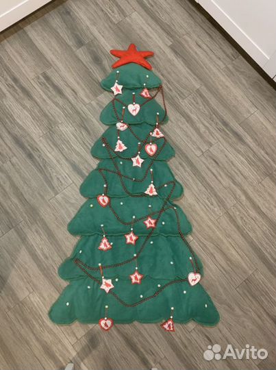Флисовая елка 150 см на стену