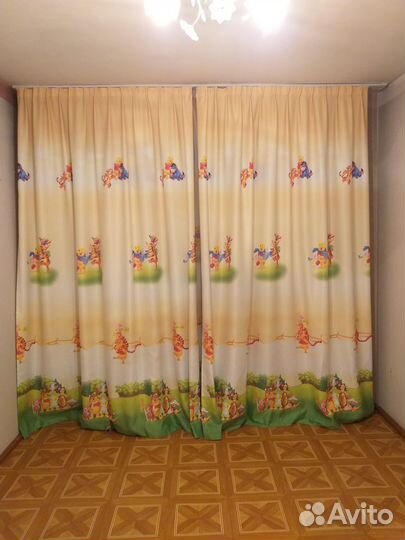 Шторы в детскую (тюль+портьеры)
