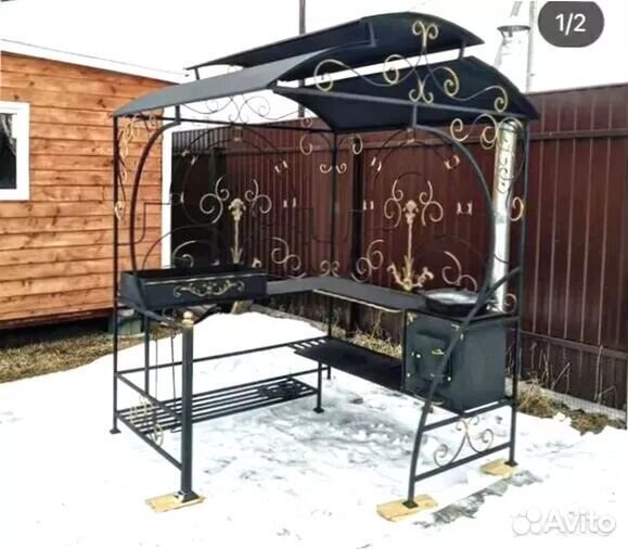 Мангал С печкой под казан