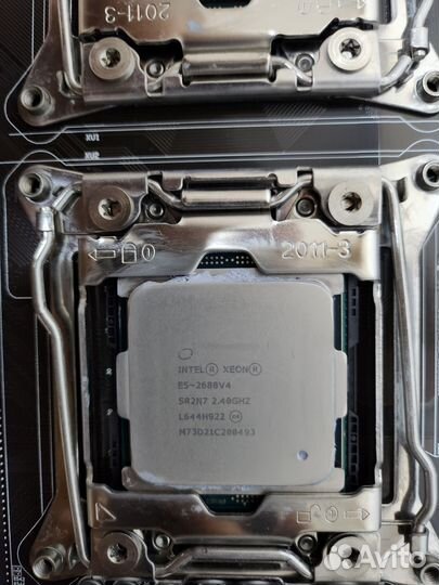 Материнская плата lga 2011 v3 x99/E5 2680v4x2 64gb