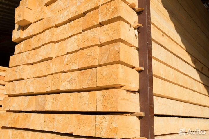 Брус строганный 140х190х6000мм, лиственница, сухой