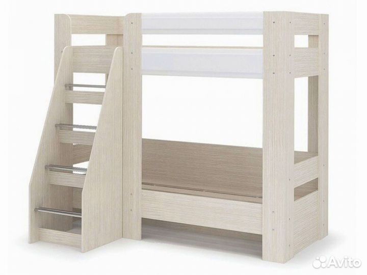 Кровать симба двухярусная белый