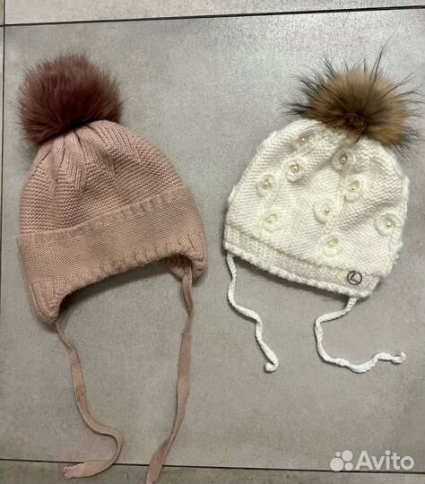 Шапки для девочки зима новая