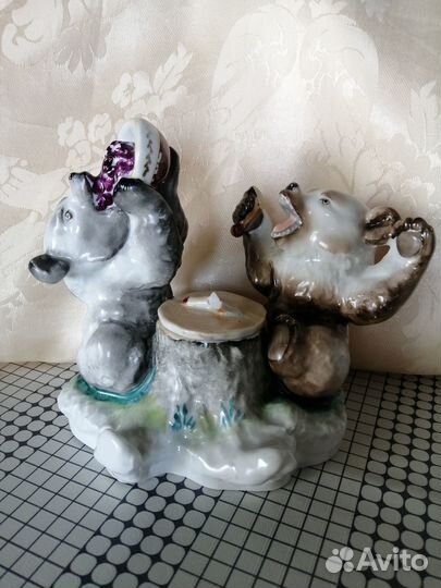 Антикварная фарфоровая чернильница.лфз.Высший сорт