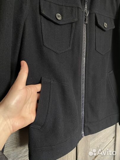 Шерстяная куртка на молнии topman