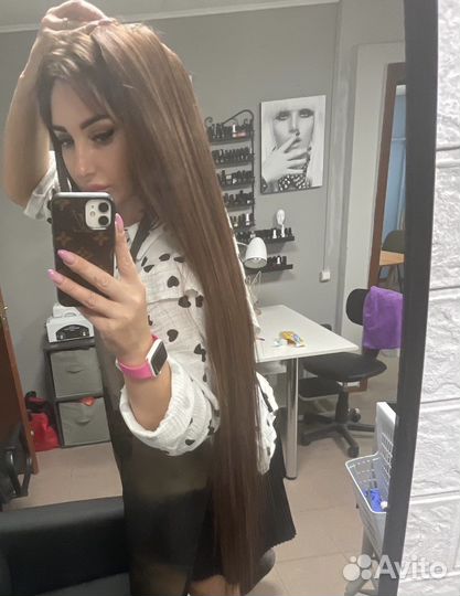 Волосы хвост 100см