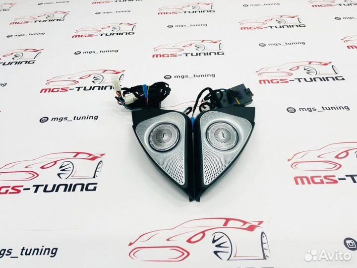 Динамики Burmester с подсветкой GLE w166