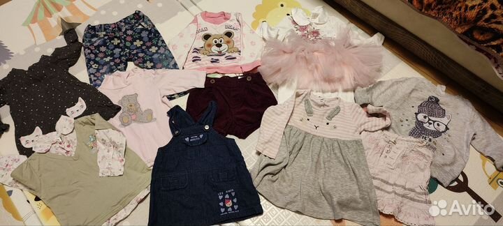 Пакет одежды на девочку 68-74