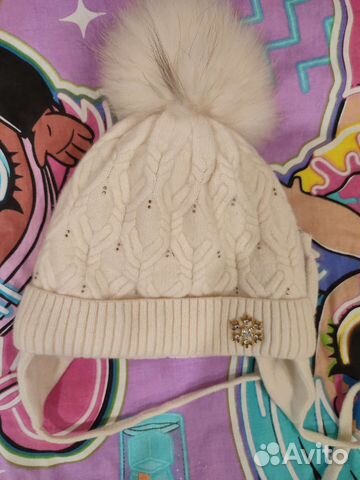 Шапка зимняя для девочки 50 52