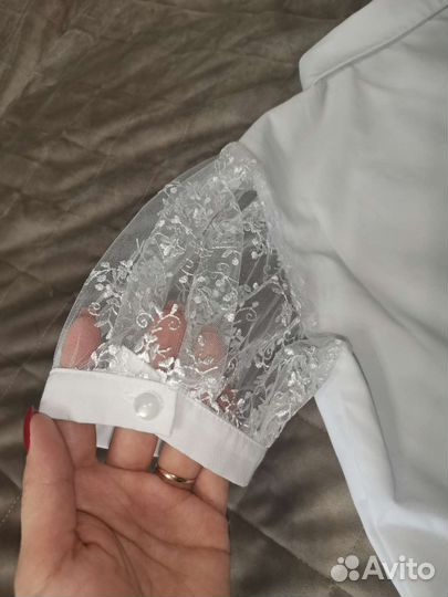 Блузка школьная белая для девочки