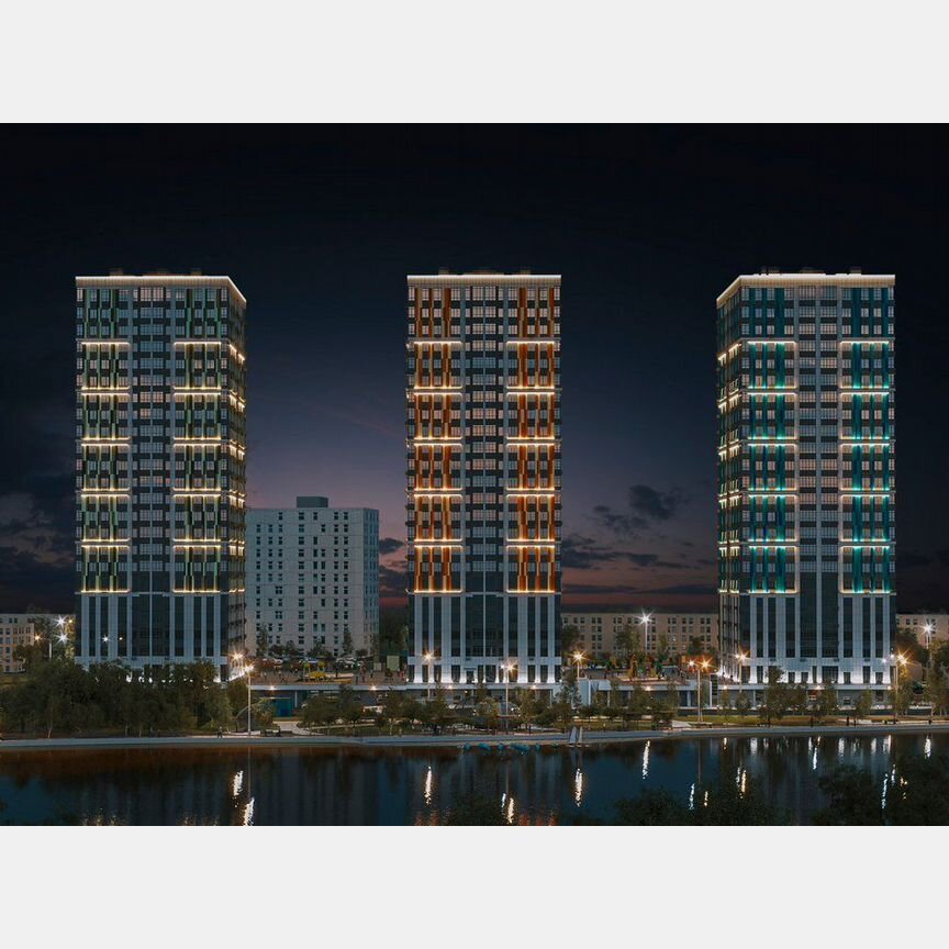 1-к. квартира, 39,8 м², 2/23 эт.