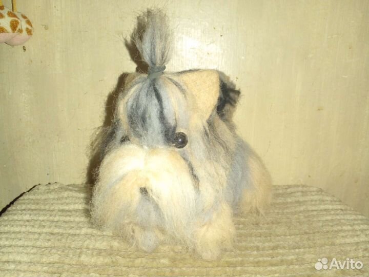 Вязанная собачка Йоркширский терьер hand made