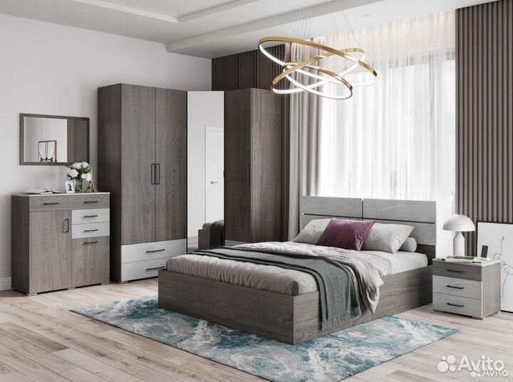 Шкаф угловой с зеркалом