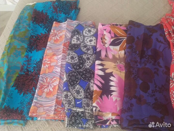 Отрезы натуральных шелков ткань