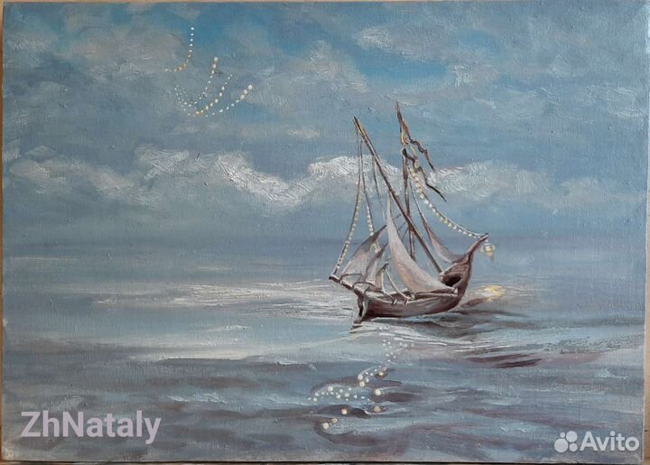 Белый парус, картина ZhNataly