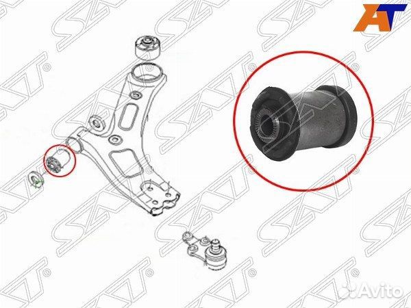 Сайлентблок переднего нижнего рычага передний H