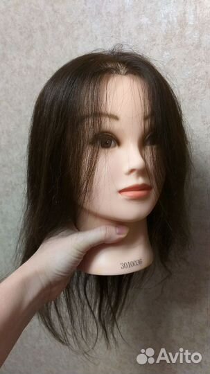 Голова манекен натуральные волосы