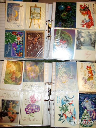 Открытки СССР (альбом более 300 штук)