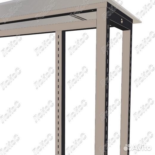 Вешало для одежды с верхней полкой 1200х1380х300м