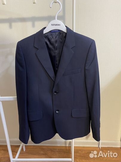 Пиджак школьный для мальчика 146 темно-синий