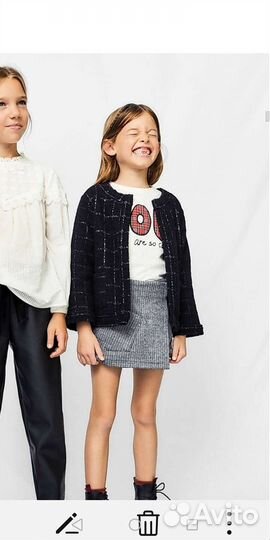 Пиджак для девочки zara