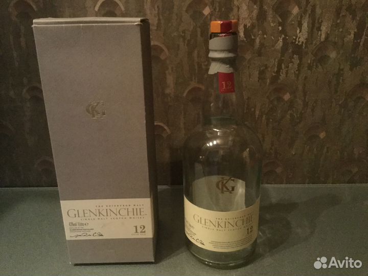 Бутылка и короб от виски Glenlivet 18 years и др