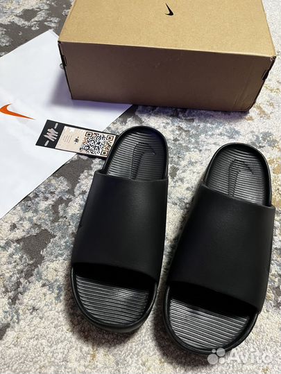 Шлепки сланцы Nike Calm Slide Black Оригинал