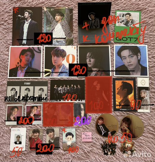 Альбомы, карты BTS, Stray kids, Got7, WannaOne