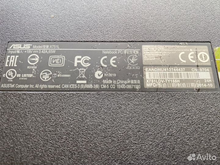 Ноутбук Asus 17.3