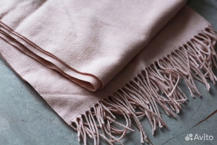 Палантин шарф светло-розовый