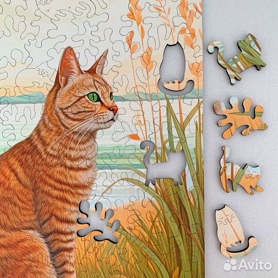 Деревянный пазл Гербера Камышовые берега