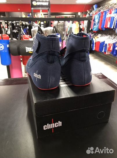 Борцовки clinch grip сине-красные