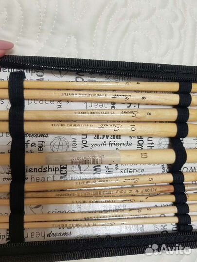 Набор кистей в чехле для худож.школы