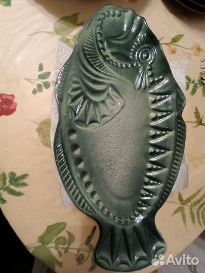 Блюдо сервировочное из керамики винтажные