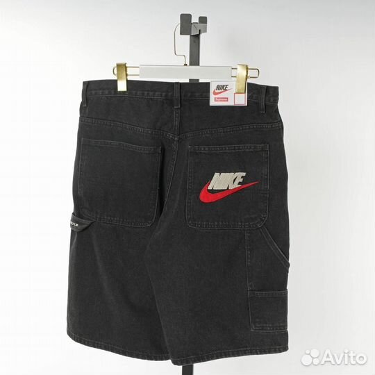 Шорты nike x supreme черные