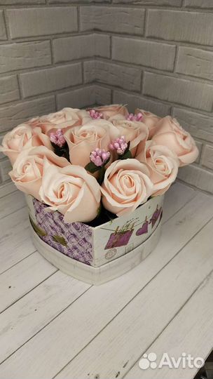 Букет из мыльных цветов.Мыльные розы