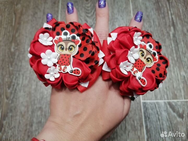 Резинки для волос, бантики