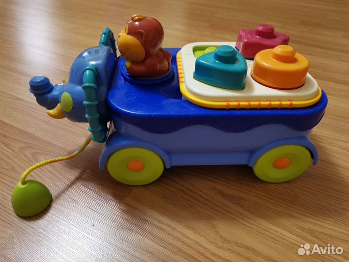 Игрушка слоник-грузовичок развивающий