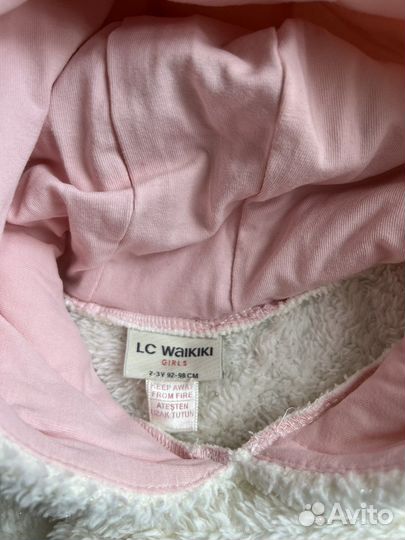 Толстовка для девочки с капюшоном 92-98-104