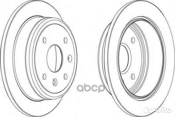 Диск тормозной DDF1606 Ferodo