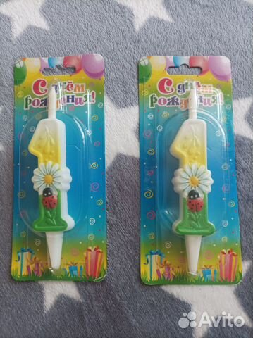 Свеча на торт единица