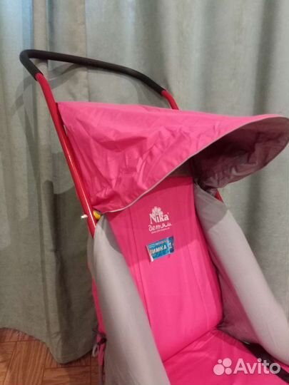 Санки новые на колесиках