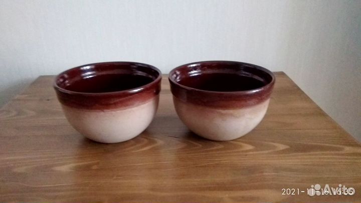 Керамические горшочки 2 шт