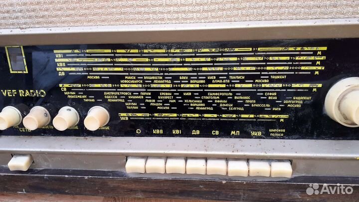 Ламповая радиола вэф, Рига, СССР