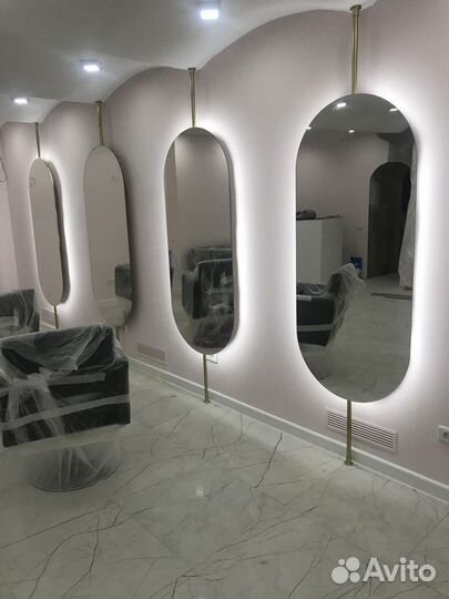 Зеркало с подсветкой капсула Arya