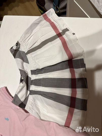 Мешок брендовой одежды на девочку 6-7 лет