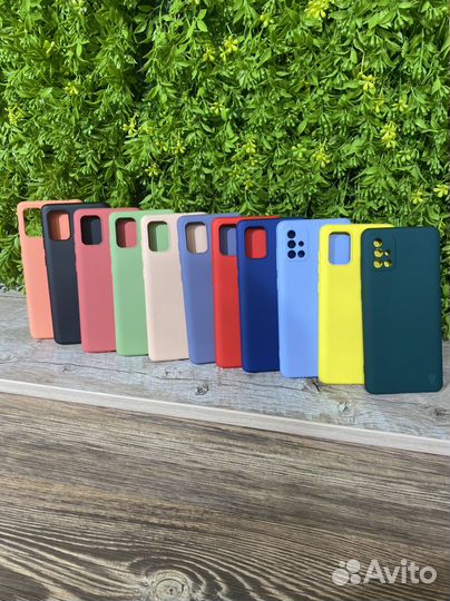 Чехол силиконовый Samsung A71