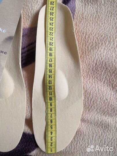 Стельки ортопедические 28см