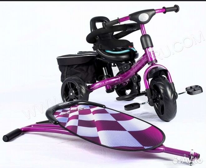 Трехколесный велосипед с родительской ручкой