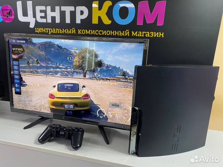 Прошитая Sony PS3 Slim 120GB + много игр